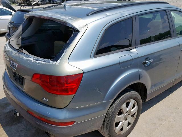 WA1AY74L57D044552 - 2007 AUDI Q7 3.6 QUA BLUE photo 9