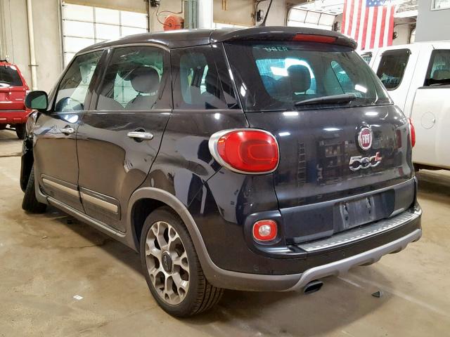 ZFBCFADH5EZ022633 - 2014 FIAT 500L TREKK BLACK photo 3