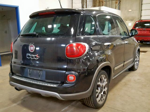 ZFBCFADH5EZ022633 - 2014 FIAT 500L TREKK BLACK photo 4