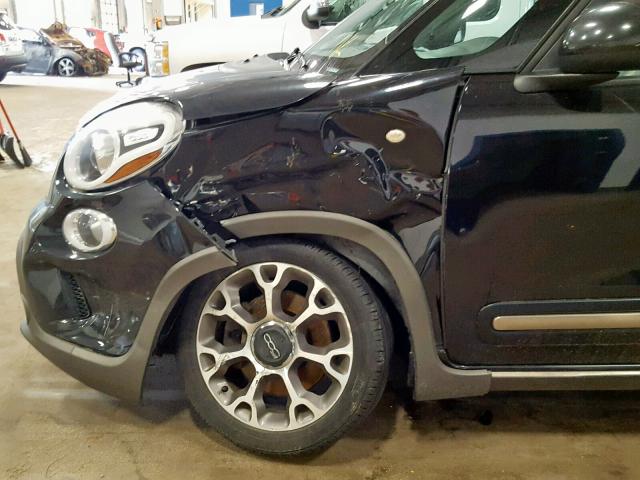 ZFBCFADH5EZ022633 - 2014 FIAT 500L TREKK BLACK photo 9