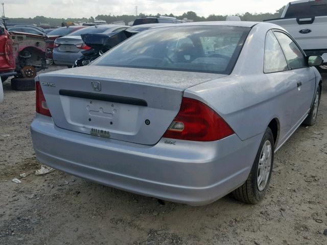 1HGEM21202L085480 - 2002 HONDA CIVIC DX SILVER photo 4