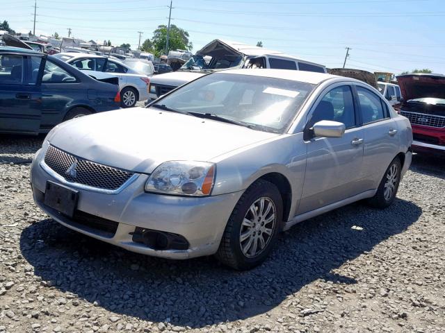 4A32B2FF5CE018430 - 2012 MITSUBISHI GALANT FE GRAY photo 2