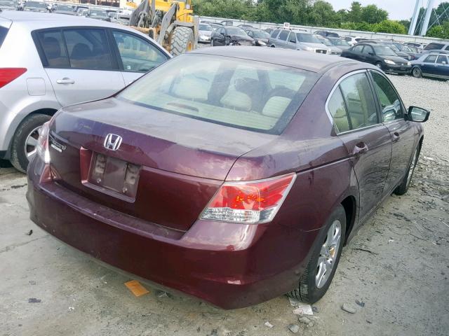 1HGCP2F4XAA097929 - 2010 HONDA ACCORD LXP RED photo 4