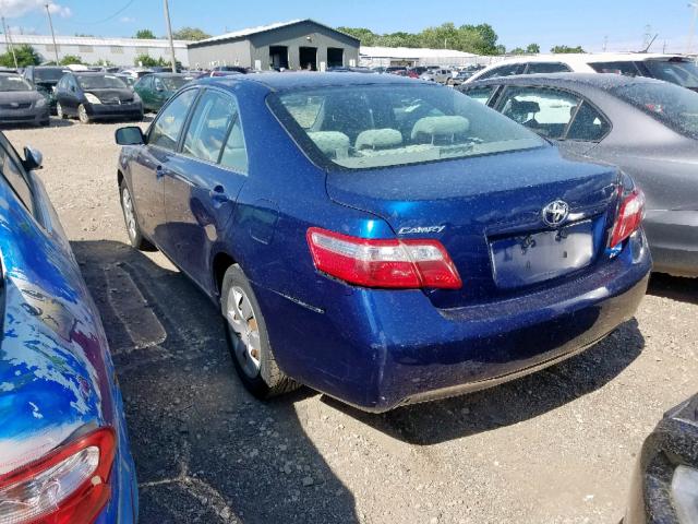 JTNBE46K173099555 - 2007 TOYOTA CAMRY NEW BLUE photo 3