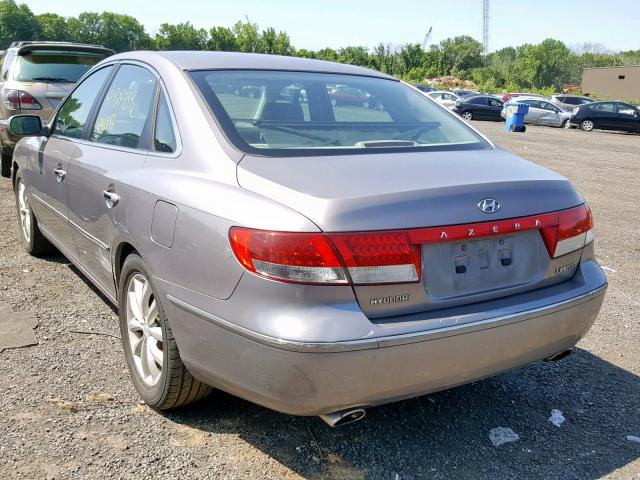 KMHFC46F86A103668 - 2006 HYUNDAI AZERA SE SILVER photo 3