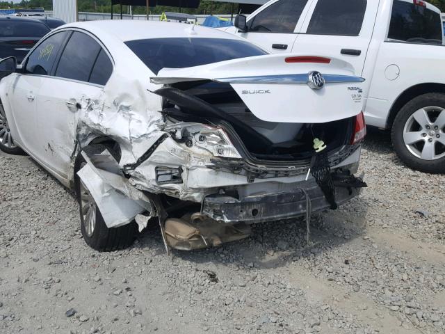 W04GP5EC9B1019230 - 2011 BUICK REGAL CXL WHITE photo 9