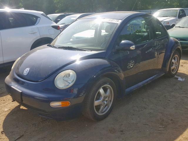 3VWBK31C24M405600 - 2004 VOLKSWAGEN NEW BEETLE BLUE photo 2