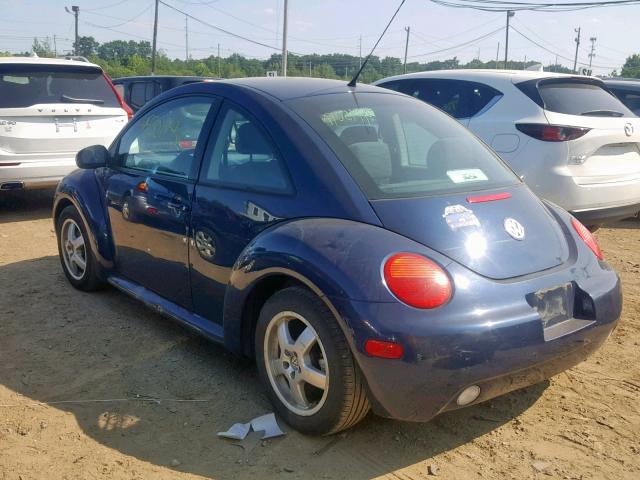 3VWBK31C24M405600 - 2004 VOLKSWAGEN NEW BEETLE BLUE photo 3