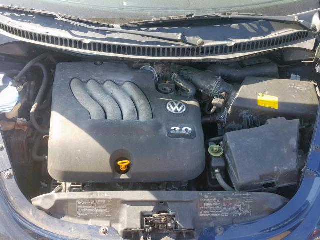 3VWBK31C24M405600 - 2004 VOLKSWAGEN NEW BEETLE BLUE photo 7