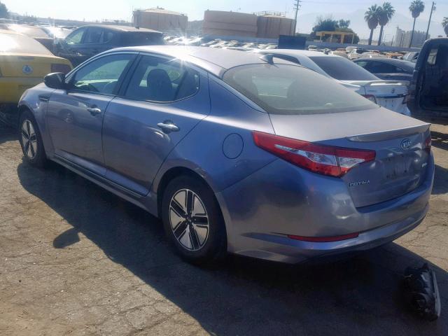 KNAGM4AD5B5007993 - 2011 KIA OPTIMA HYB BLUE photo 3