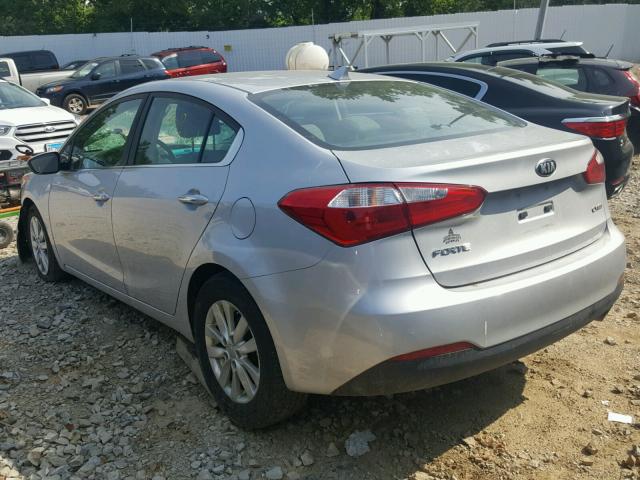 KNAFX4A86F5371920 - 2015 KIA FORTE EX BLUE photo 3