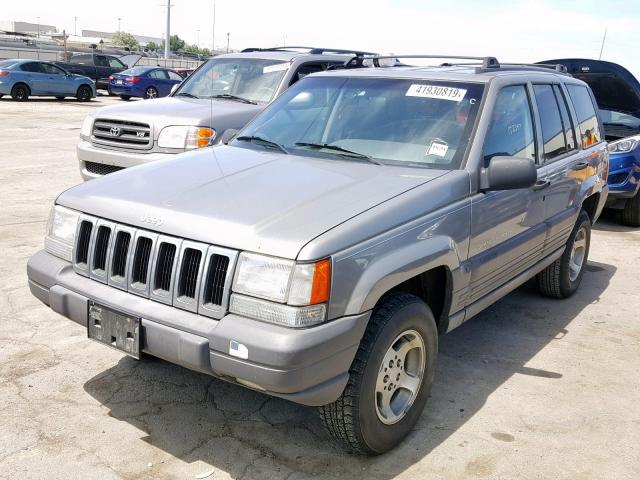 1J4GZ58S2WC167792 - 1998 JEEP GRAND CHER SILVER photo 2