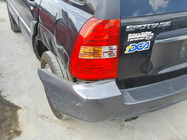 KNDJF723887533431 - 2008 KIA SPORTAGE E BLACK photo 9