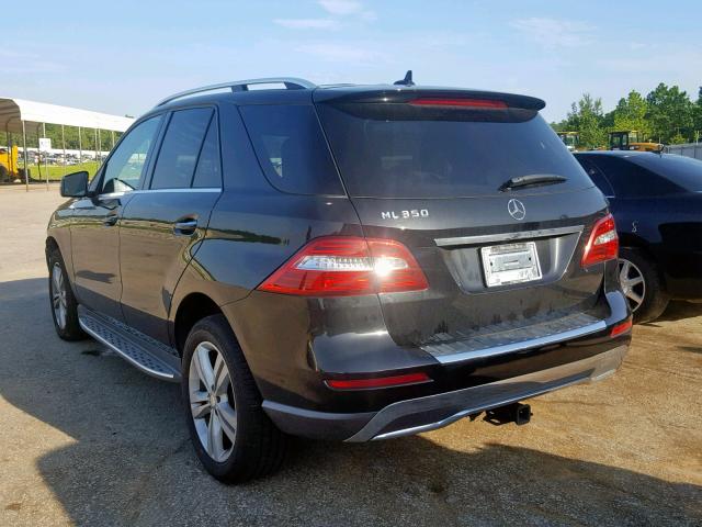 4JGDA5JB8EA304766 - 2014 MERCEDES-BENZ ML 350 BLACK photo 3