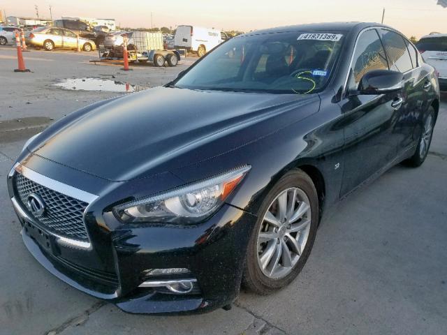 JN1BV7AP8EM690940 - 2014 INFINITI Q50 BASE BLACK photo 2