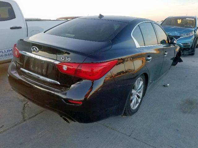 JN1BV7AP8EM690940 - 2014 INFINITI Q50 BASE BLACK photo 4