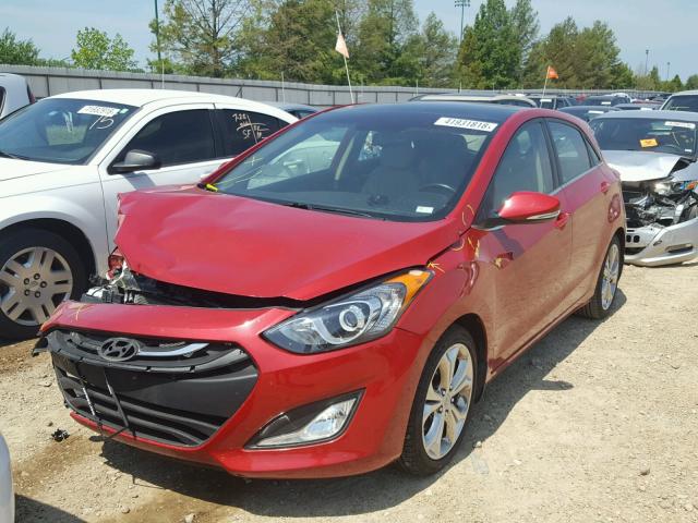 KMHD35LEXDU140869 - 2013 HYUNDAI ELANTRA GT RED photo 2