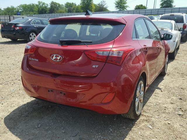 KMHD35LEXDU140869 - 2013 HYUNDAI ELANTRA GT RED photo 4