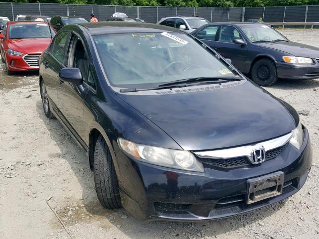 1HGFA16929L015258 - 2009 HONDA CIVIC EXL BLACK photo 9