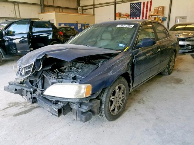 19UUA56621A032789 - 2001 ACURA 3.2TL BLUE photo 2