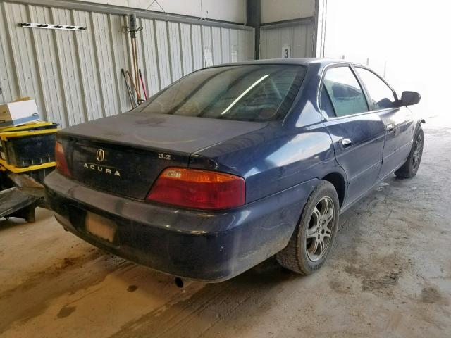 19UUA56621A032789 - 2001 ACURA 3.2TL BLUE photo 4