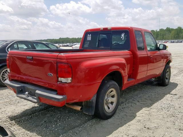 1FTYR14V2YTA72638 - 2000 FORD RANGER SUP RED photo 4