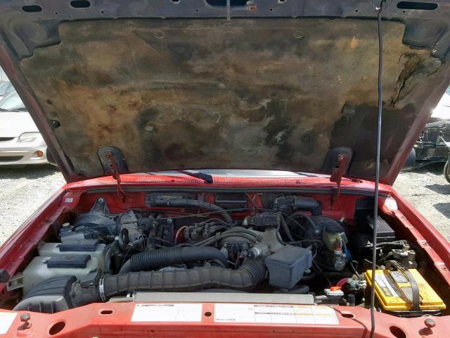 1FTYR14V2YTA72638 - 2000 FORD RANGER SUP RED photo 7