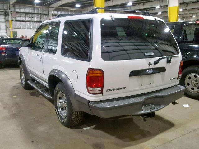 1FMYU22EXXUC35726 - 1999 FORD EXPLORER WHITE photo 3