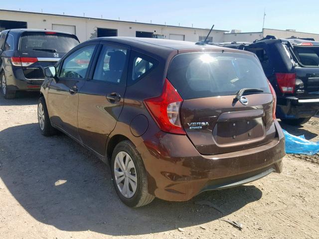 3N1CE2CP2HL354350 - 2017 NISSAN VERSA NOTE BROWN photo 3