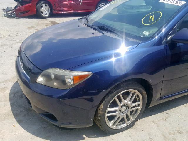 JTKDE177970163051 - 2007 TOYOTA SCION TC BLUE photo 9