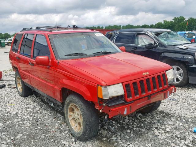 1J4GZ78Y5VC534182 - 1997 JEEP GRAND CHER RED photo 1