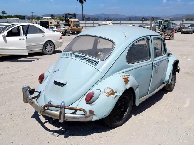 116666575 - 1966 VOLKSWAGEN BEETLE BLUE photo 4