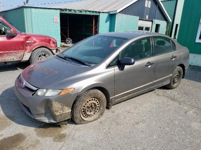 2HGFA153X6H012047 - 2006 HONDA CIVIC DX GRAY photo 2