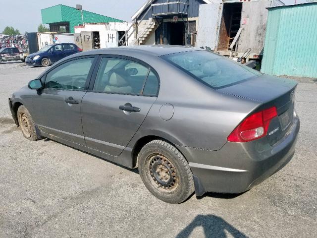 2HGFA153X6H012047 - 2006 HONDA CIVIC DX GRAY photo 3