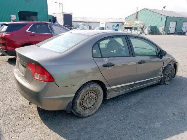 2HGFA153X6H012047 - 2006 HONDA CIVIC DX GRAY photo 4