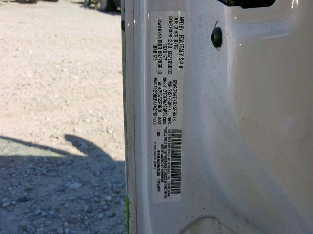 ZFBERFAB7H6E35188 - 2017 RAM PROMASTER 白色 照片 10