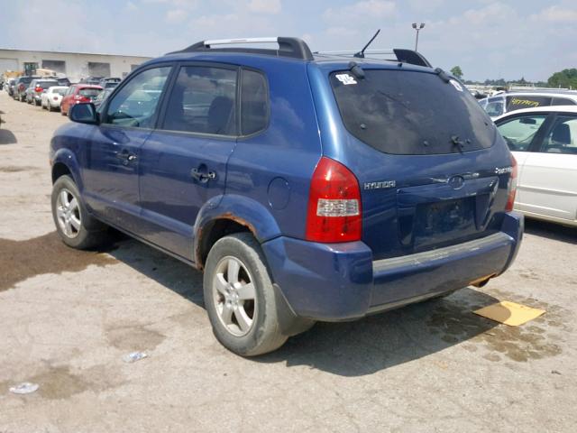 KM8JM12B96U376447 - 2006 HYUNDAI TUCSON GL BLUE photo 3