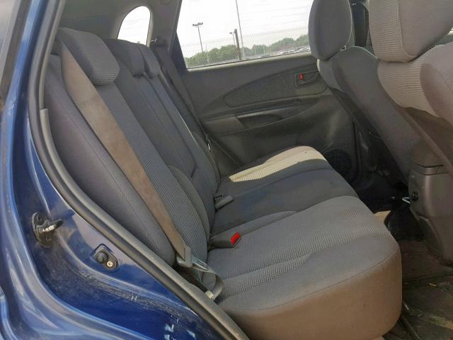 KM8JM12B96U376447 - 2006 HYUNDAI TUCSON GL BLUE photo 6