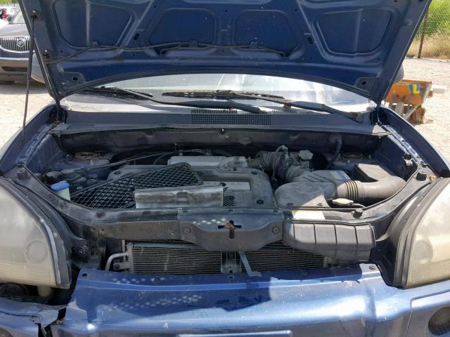 KM8JM12B96U376447 - 2006 HYUNDAI TUCSON GL BLUE photo 7