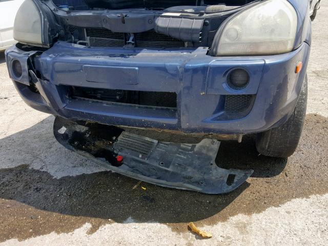 KM8JM12B96U376447 - 2006 HYUNDAI TUCSON GL BLUE photo 9