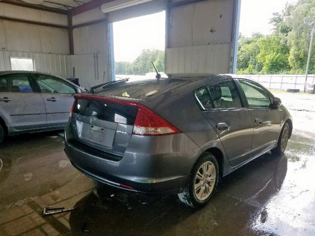 JHMZE2H7XBS002267 - 2011 HONDA INSIGHT EX GRAY photo 4