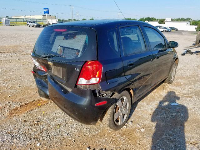 KL1TD66678B123527 - 2008 CHEVROLET AVEO BASE Qara foto 4