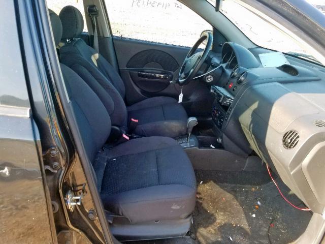 KL1TD66678B123527 - 2008 CHEVROLET AVEO BASE Qara foto 5