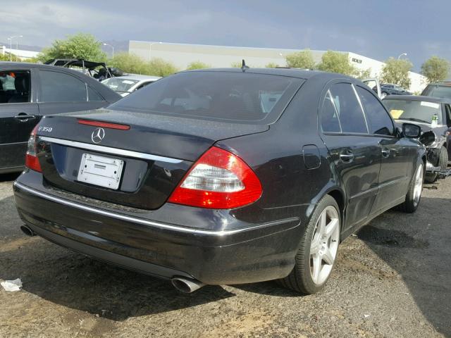 WDBUF56X49B393485 - 2009 MERCEDES-BENZ E 350 BLACK photo 4