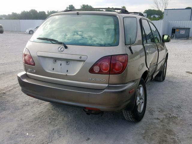 JT6HF10U2Y0104292 - 2000 LEXUS RX 300 GOLD photo 4