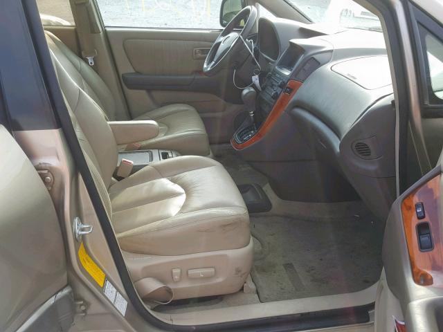 JT6HF10U2Y0104292 - 2000 LEXUS RX 300 GOLD photo 5