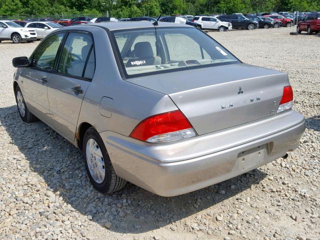 JA3AJ26E83U043965 - 2003 MITSUBISHI LANCER ES SILVER photo 3