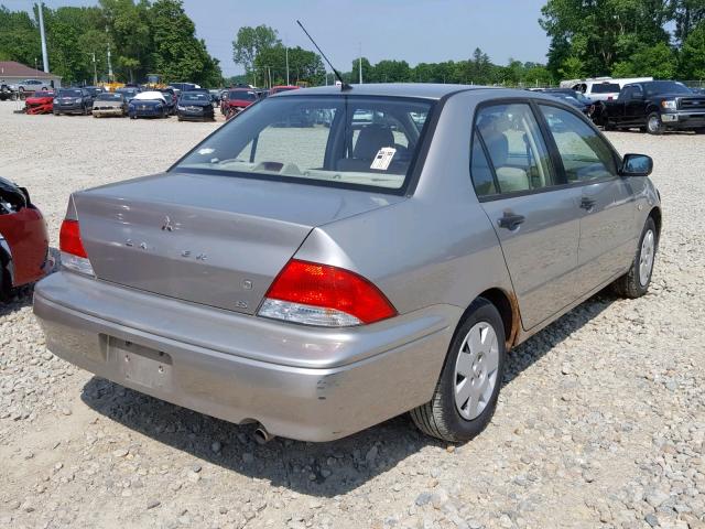 JA3AJ26E83U043965 - 2003 MITSUBISHI LANCER ES SILVER photo 4