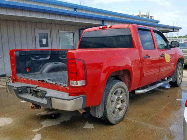 3GTP1VE09BG197489 - 2011 GMC SIERRA C15 RED photo 4