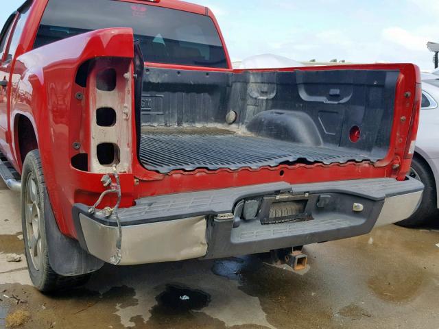 3GTP1VE09BG197489 - 2011 GMC SIERRA C15 RED photo 9